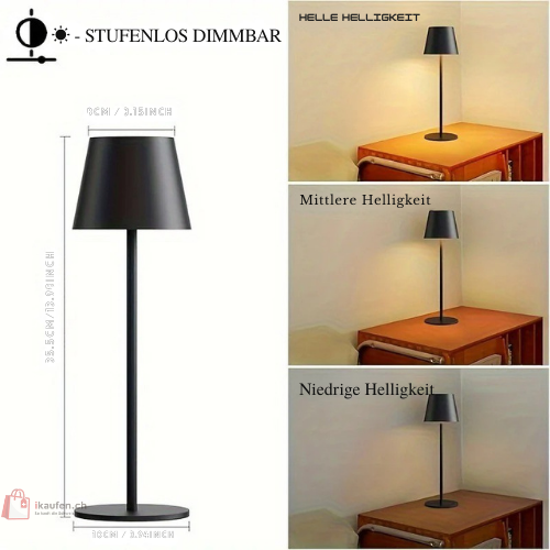 Premium Art Deco LED-Tischlampe – USB Touch